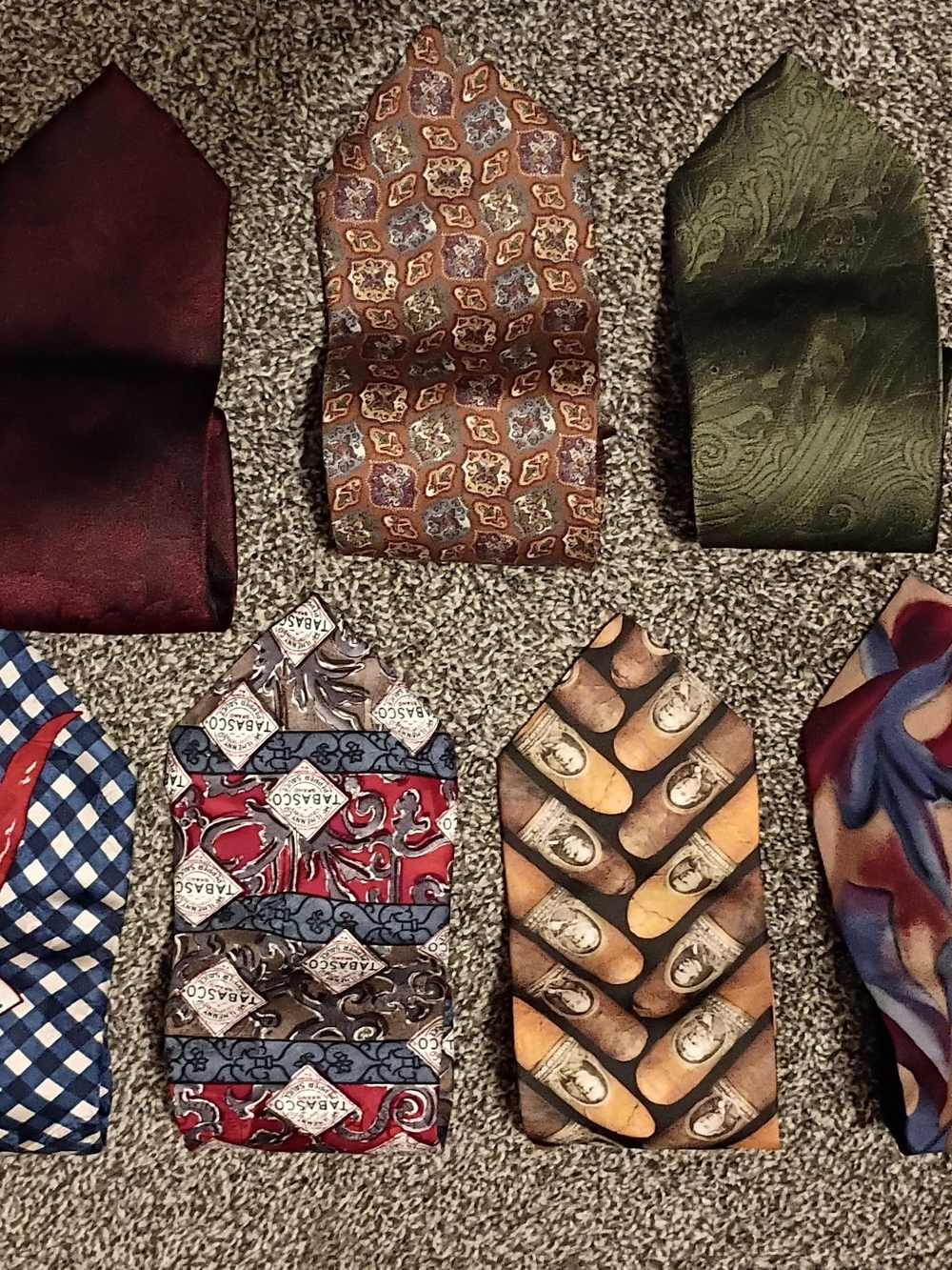 Lot Of 7 Mens Neckties